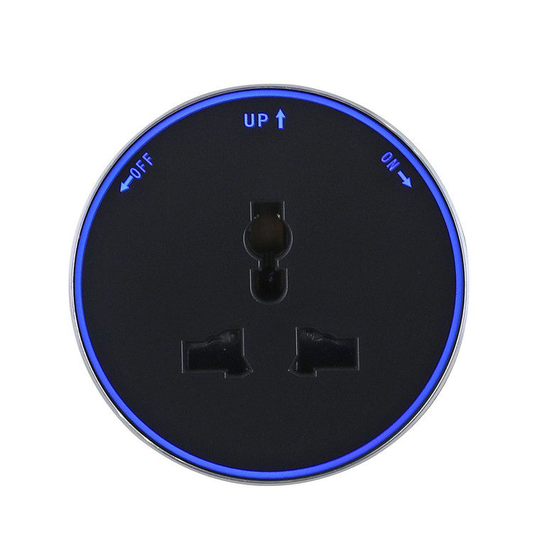 Round international universal adapter socket