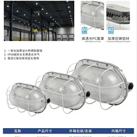 Explosion proof and dustproof protective cover lamp