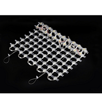 LED full-color transparent grid beads