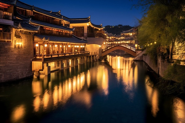 河邊橋梁亮化水底燈如何創(chuàng)造出美麗夜景？