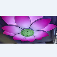 Lotus color large ceiling lamp