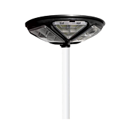 Radiant integrated high pole courtyard lamp