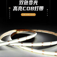 Two-color dimming highlight decorative strip light