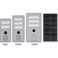 New light gray solar street light