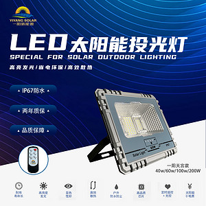 Intelligent timed remote control LED floodlight