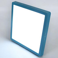 Dark LED blue frame panel lamp