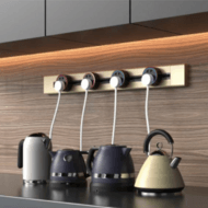 Home mobile kitchen rail socket