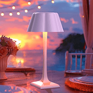 White Restaurant Atmosphere Desk Lamp