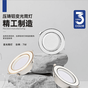 Die cast aluminum precision manufacturing variable down light
