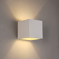 New square white wall lamp