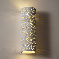 Cylindrical hollow pattern restaurant wall lamp