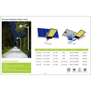 Solar street light LED super bright new high-power waterproof strip lamp pole