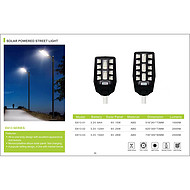 Solar integrated LED street light, outdoor waterproof and high brightness