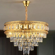 Heart-shaped retro ornate crystal chandelier