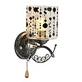 Polka dot modern bedroom wall lamp