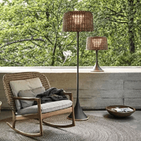 Rattan floor lamp terrace decoration