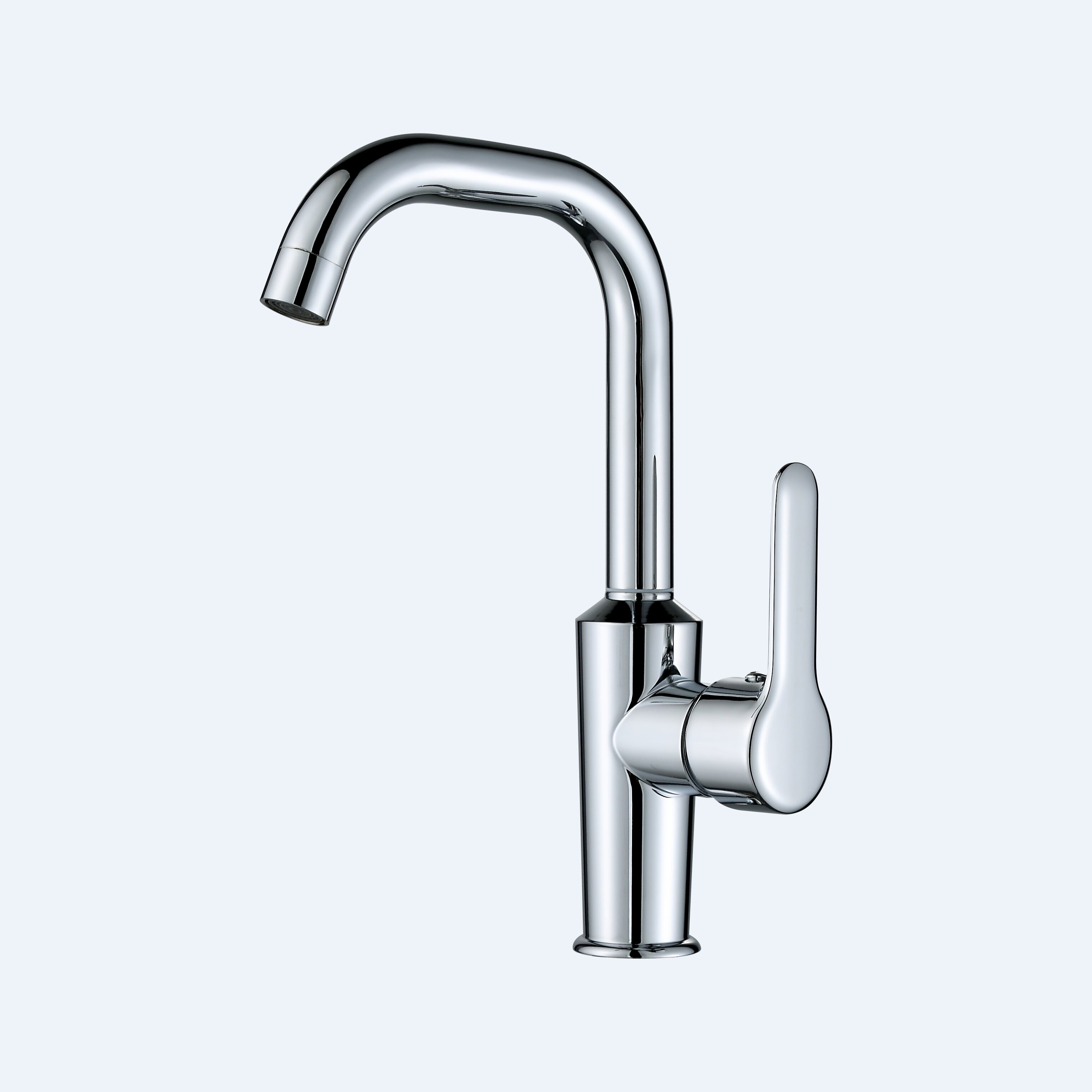 Hot and cold dual-control kitchen faucet