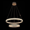 Light luxury high-end crystal ring pendant light