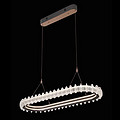 Modern light luxury oval ice flower chandelier