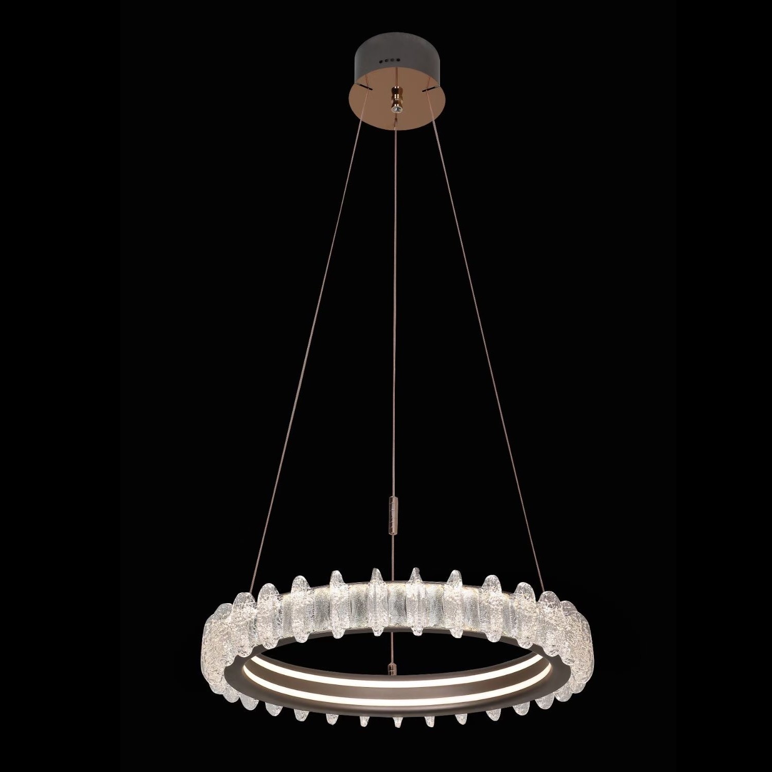 Italian minimalist ice flower restaurant chandelier