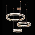 High end circular crystal restaurant pendant light