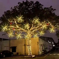 LED fireworks hanging tree lights landscape lights waterproof dandelion explosion star lights