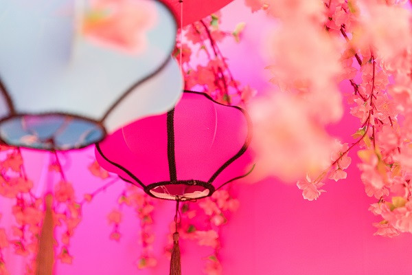 桃花燈：?jiǎn)拘鸭揖永寺諊臒麸椝囆g(shù)