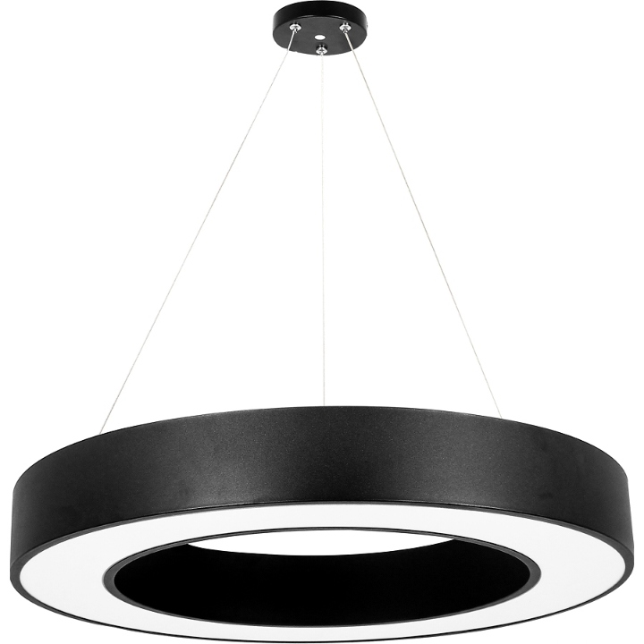 Simple LED circular commercial pendant light