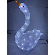 Large white swan outdoor garden light