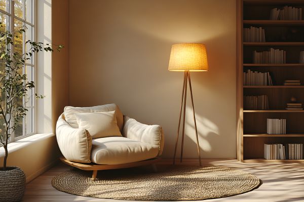 How can the Floor Lamp Adapt Different Positions?