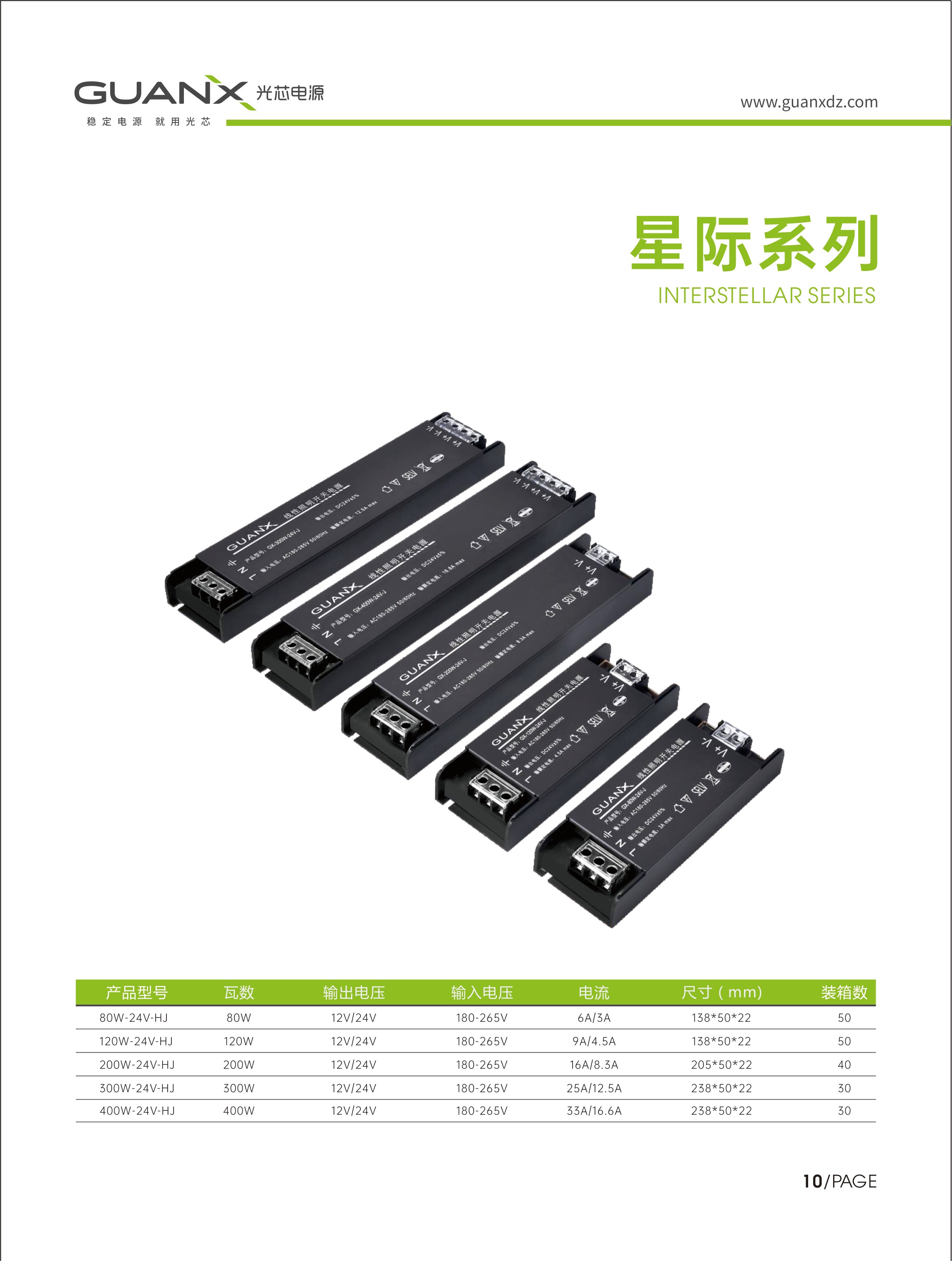 星际系列高端缓启动驱动电源