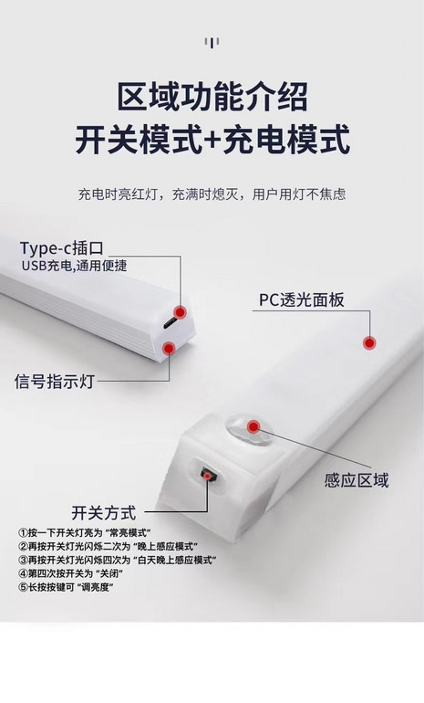 LED智能感应长条灯