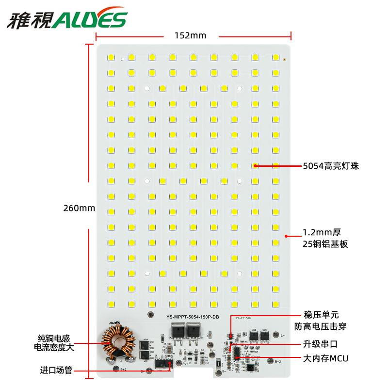 光源控制一体板MPPT战狼150P