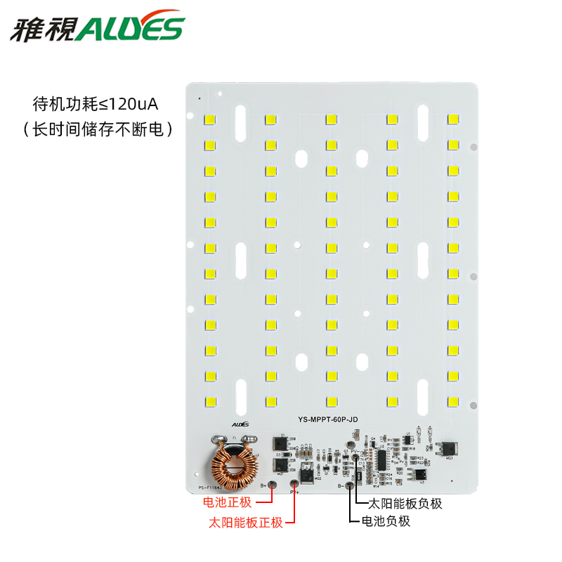 光源控制一体板MPPT金豆60P