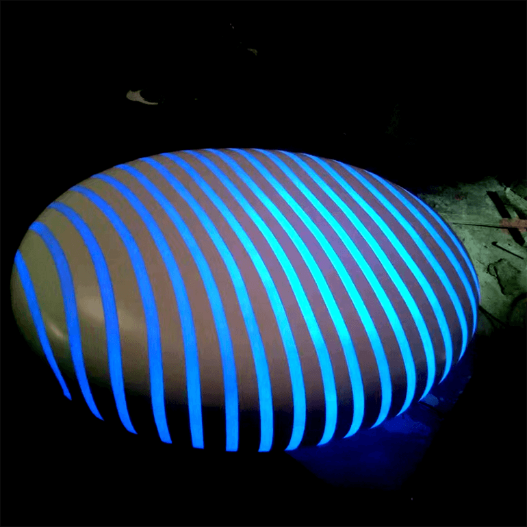 联球户外斑马石景观草坪座椅灯