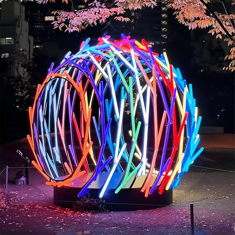 户外商业街公园红韵旋梦景观艺术灯