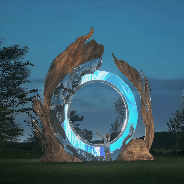 联球远古传送门景观雕塑