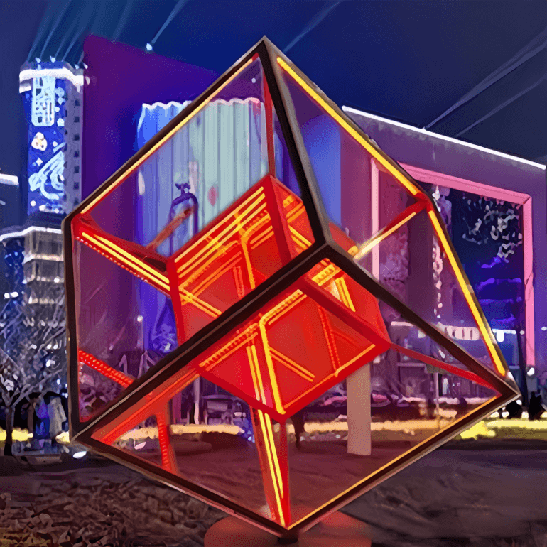 联球户外魔幻魔方景观灯