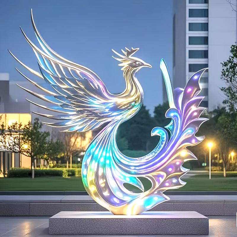 联球户外七彩凤凰景观灯