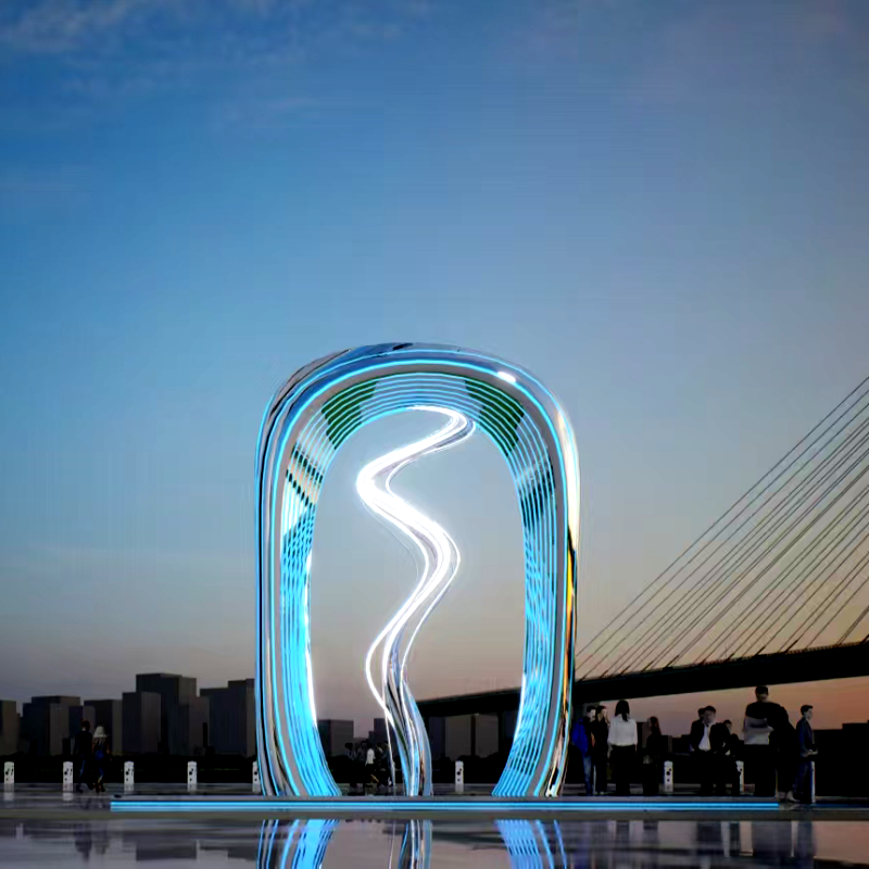 联球户外大型电流雕塑景观灯