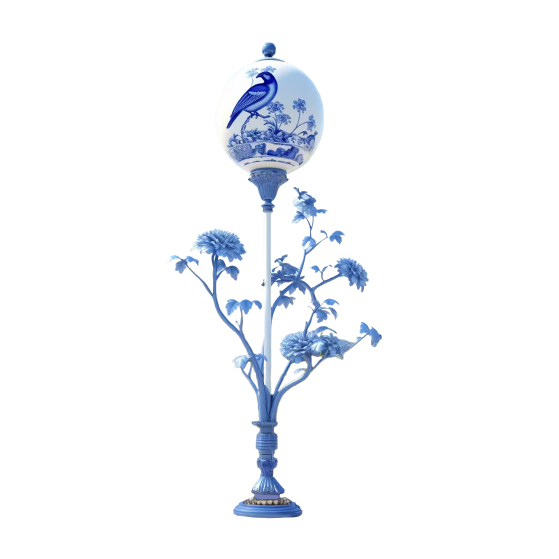 联球户外青花瓷雕塑景观灯2
