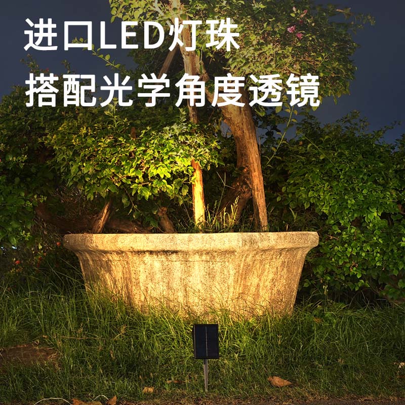 5珠太阳能插地灯