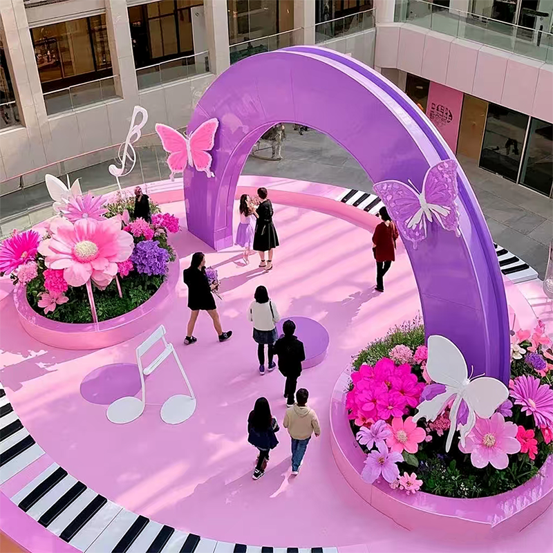 联球户外不锈钢音乐钢琴互动雕塑景观