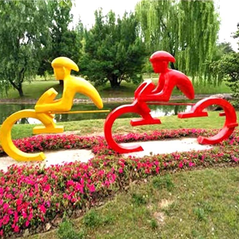 联球全民运动不锈钢雕塑景观