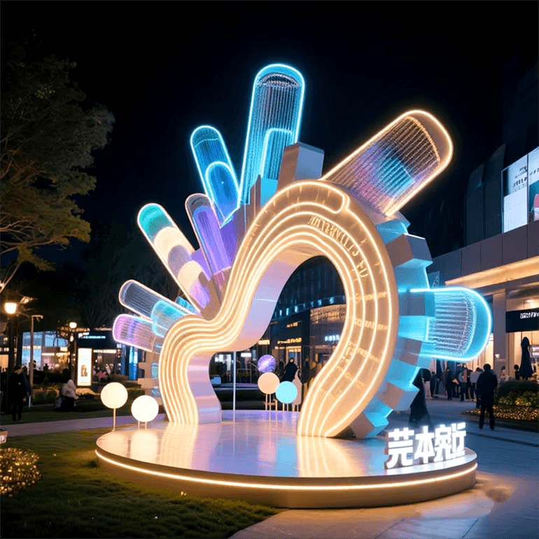 联球户外七彩魔幻城市装饰雕塑景观灯