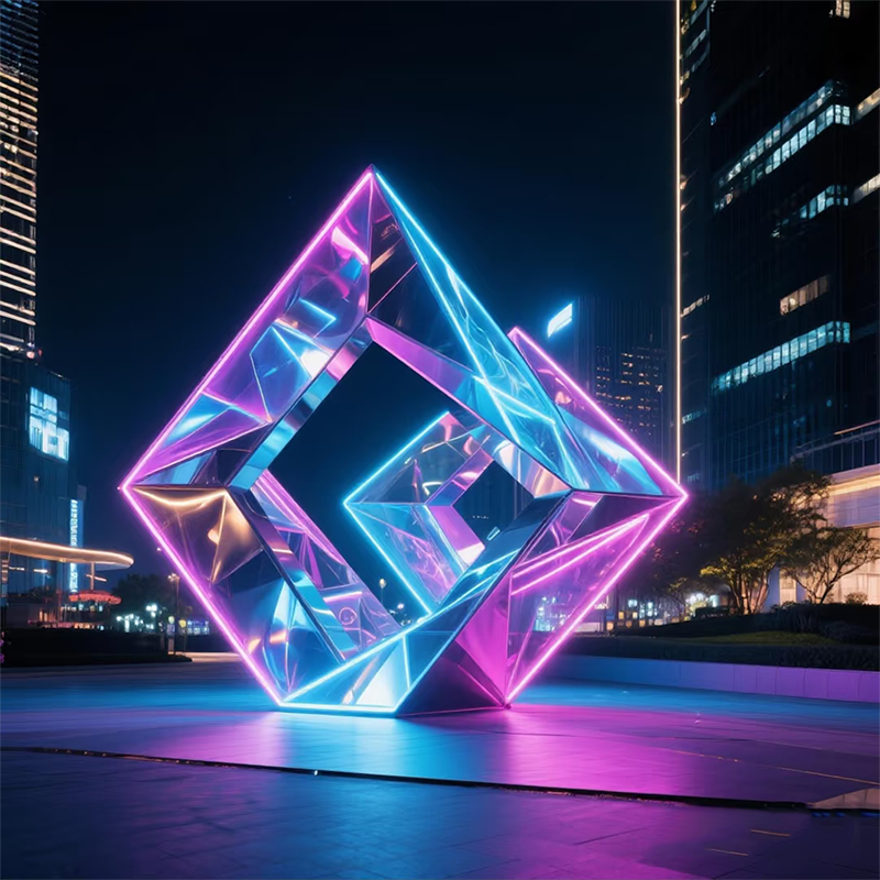 联球户外七彩魔幻城市装饰雕塑景观灯