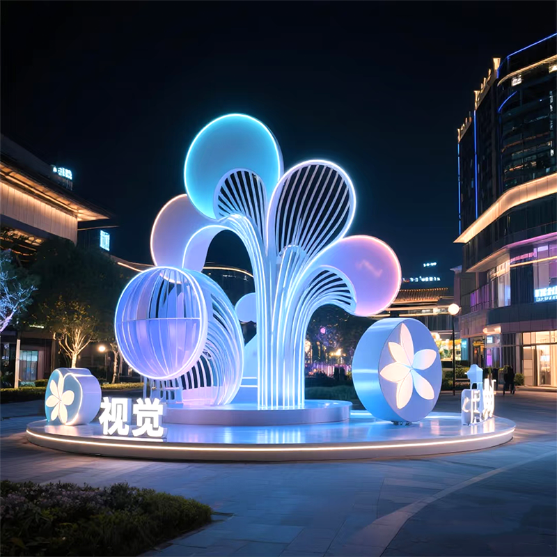 联球户外七彩魔幻城市装饰雕塑景观灯