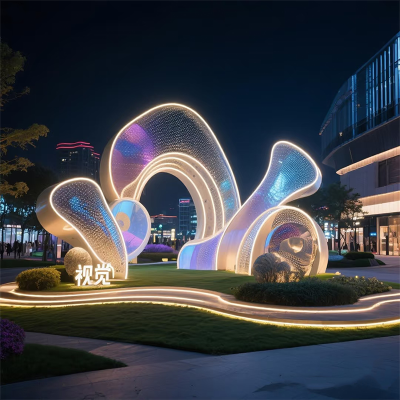 联球户外七彩魔幻城市装饰雕塑景观灯