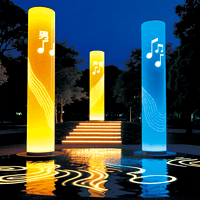 艺术感氛围感音符夜景景观灯