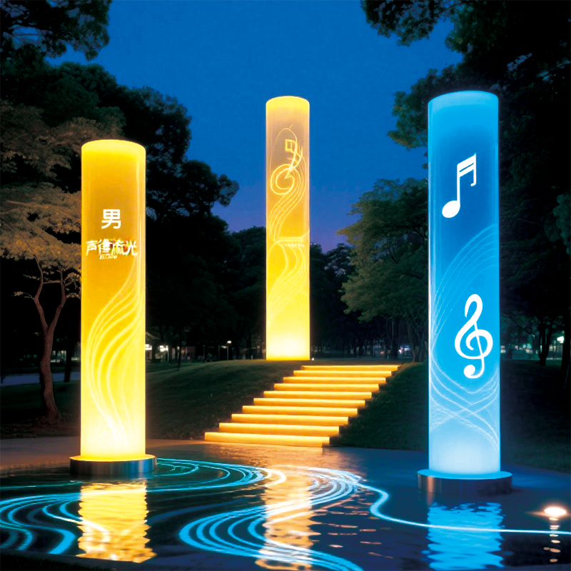 艺术感氛围感音符夜景景观灯